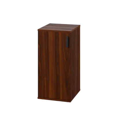 LN 2 - 3D kancelářská skříň, 1-dveřová, levá, 750x360x400, ořech královský